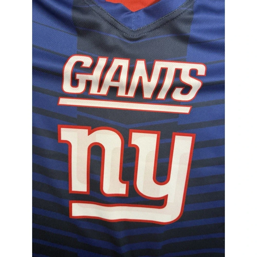 New York Giants NFL FLAG Reversible Jersey Blue Fanatics Size Tag Missing